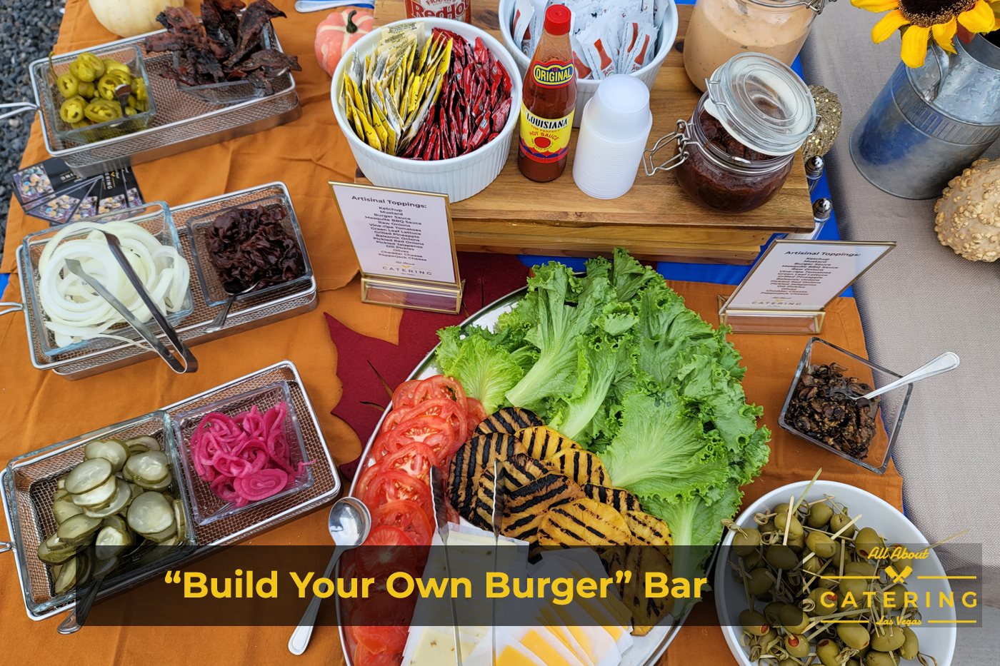 Build Your Own Burger Bar Toppings wm